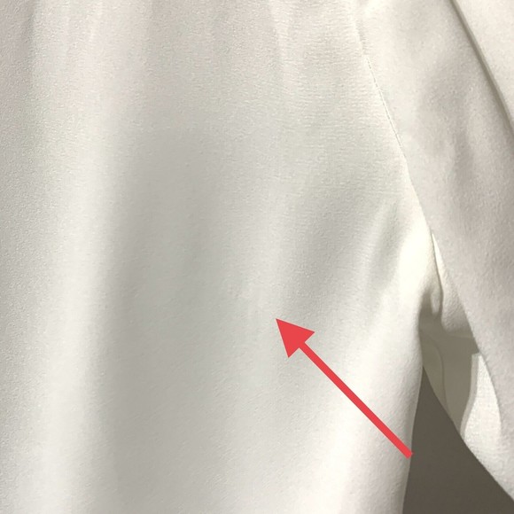 Elizabeth and James Blouse Balloon Bell Sleeve Top Women's Size XXL 2XL White - Picture 8 of 8